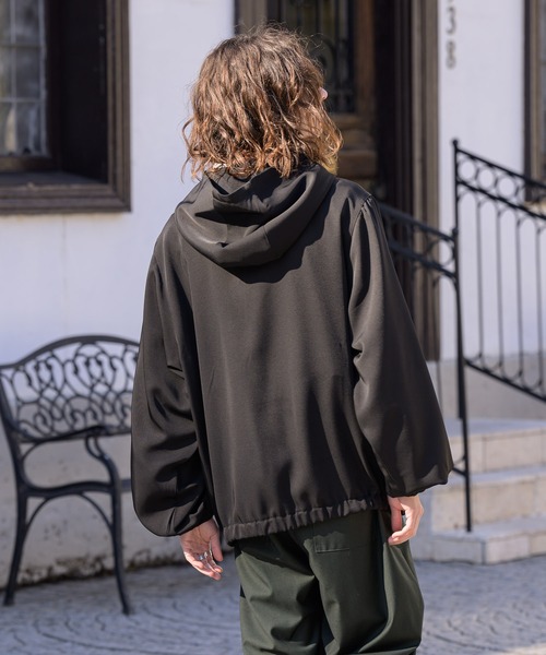 CASPER JOHN（キャスパージョン）の「Drape anorak/ドレープアノラック（その他トップス・メンズ・ブラック/ベージュ・SMALL/MEDIUM/LARGE）」の9枚目の写真