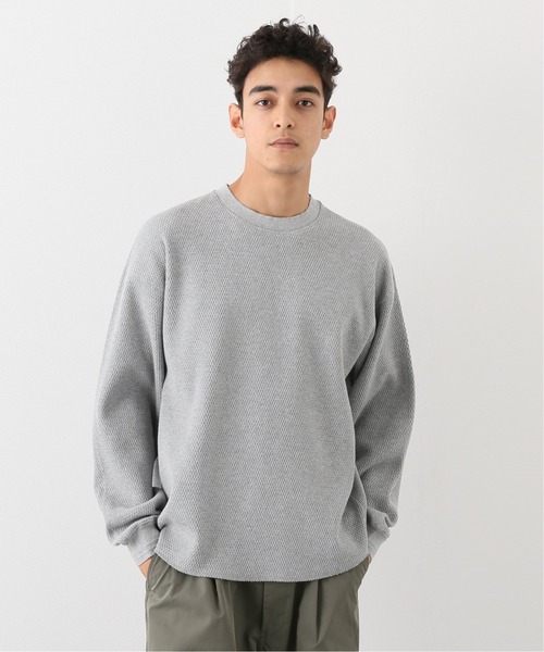 JOURNAL STANDARD relume（ジャーナルスタンダード　レリューム）の「ヘビーハニカム P/O（Tシャツ/カットソー・メンズ・チャコールグレー/ブラック/ベージュ/ボルドー・MEDIUM/LARGE）」の3枚目の写真