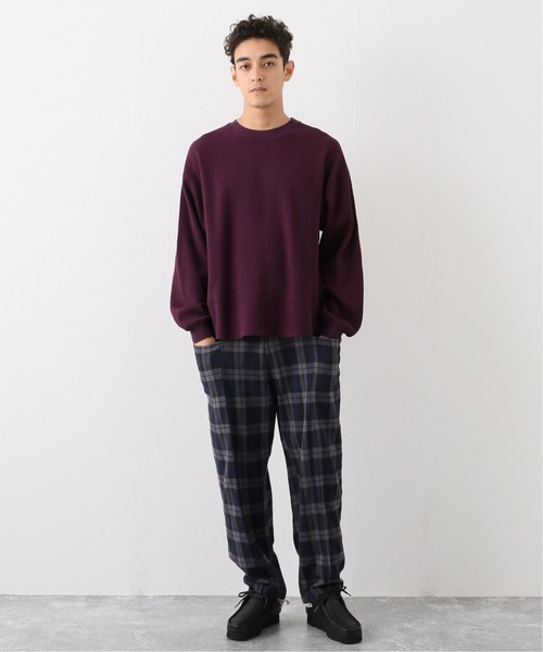 JOURNAL STANDARD relume（ジャーナルスタンダード　レリューム）の「ヘビーハニカム P/O（Tシャツ/カットソー・メンズ・チャコールグレー/ブラック/ベージュ/ボルドー・MEDIUM/LARGE）」の13枚目の写真