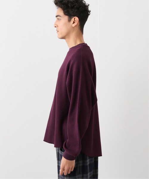 JOURNAL STANDARD relume（ジャーナルスタンダード　レリューム）の「ヘビーハニカム P/O（Tシャツ/カットソー・メンズ・チャコールグレー/ブラック/ベージュ/ボルドー・MEDIUM/LARGE）」の8枚目の写真