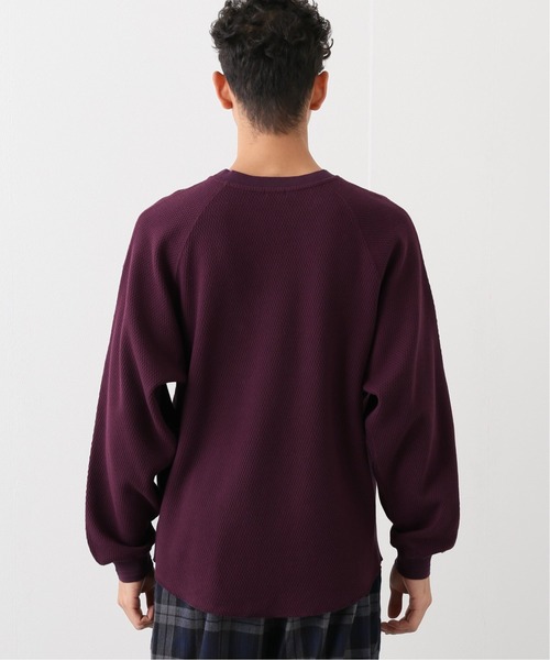 JOURNAL STANDARD relume（ジャーナルスタンダード　レリューム）の「ヘビーハニカム P/O（Tシャツ/カットソー・メンズ・チャコールグレー/ブラック/ベージュ/ボルドー・MEDIUM/LARGE）」の6枚目の写真