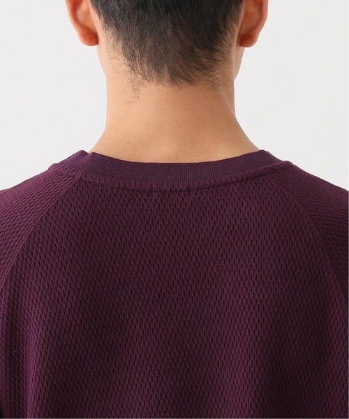 JOURNAL STANDARD relume（ジャーナルスタンダード　レリューム）の「ヘビーハニカム P/O（Tシャツ/カットソー・メンズ・チャコールグレー/ブラック/ベージュ/ボルドー・MEDIUM/LARGE）」の18枚目の写真