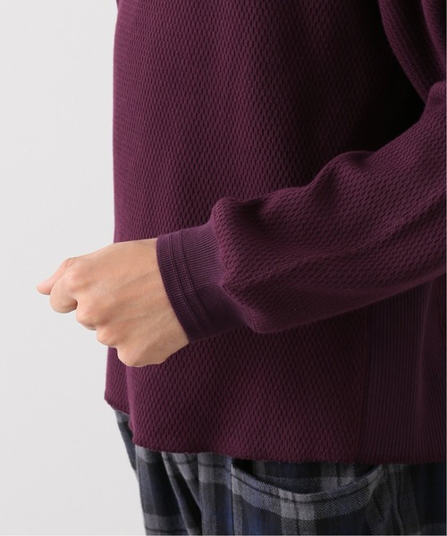 JOURNAL STANDARD relume（ジャーナルスタンダード　レリューム）の「ヘビーハニカム P/O（Tシャツ/カットソー・メンズ・チャコールグレー/ブラック/ベージュ/ボルドー・MEDIUM/LARGE）」の10枚目の写真