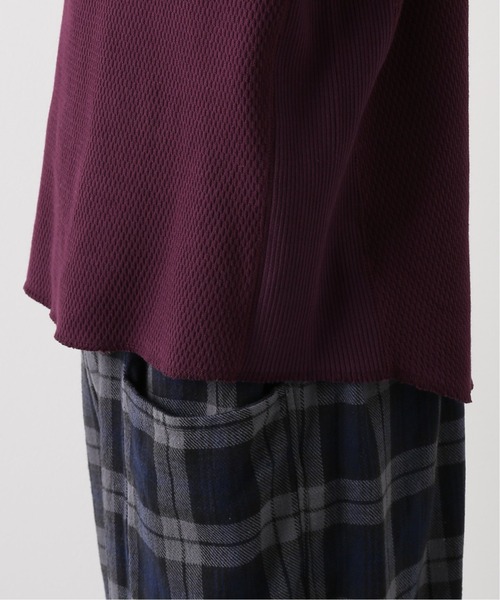 JOURNAL STANDARD relume（ジャーナルスタンダード　レリューム）の「ヘビーハニカム P/O（Tシャツ/カットソー・メンズ・チャコールグレー/ブラック/ベージュ/ボルドー・MEDIUM/LARGE）」の9枚目の写真