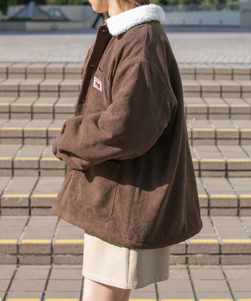 PairPair（ペアペア）の「裏ボアコーデュロイブルゾン(ユニセックス)（ブルゾン・レディース・カーキ/アイボリー/モカ/グレイッシュブルー・MEDIUM/LARGE）」の19枚目の写真