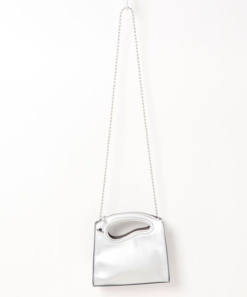 cache cache（カシュ カシュ）の「カシュカシュ cachecache / アシンメトリーくり手ミニチェーンショルダー（ショルダーバッグ・レディース・ブラック/レッド/シルバー/アイボリー/ラベンダー/ベージュ系その他・FREE）」の6枚目の写真