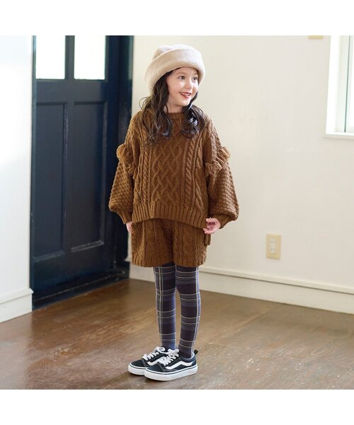 BREEZE(ブリーズ)の「パッケージ入りチェック&星柄タイツ(タイツ/ストッキング・キッズ・ネイビー/チャコール/アイボリー・140/120/80/100)」の4枚目の写真