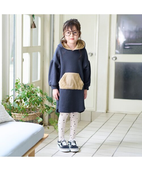 BREEZE(ブリーズ)の「パッケージ入りチェック&星柄タイツ(タイツ/ストッキング・キッズ・ネイビー/チャコール/アイボリー・140/120/80/100)」の6枚目の写真