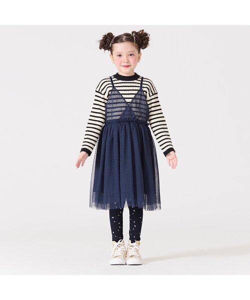 BREEZE(ブリーズ)の「パッケージ入りチェック&星柄タイツ(タイツ/ストッキング・キッズ・ネイビー/チャコール/アイボリー・140/120/80/100)」の10枚目の写真