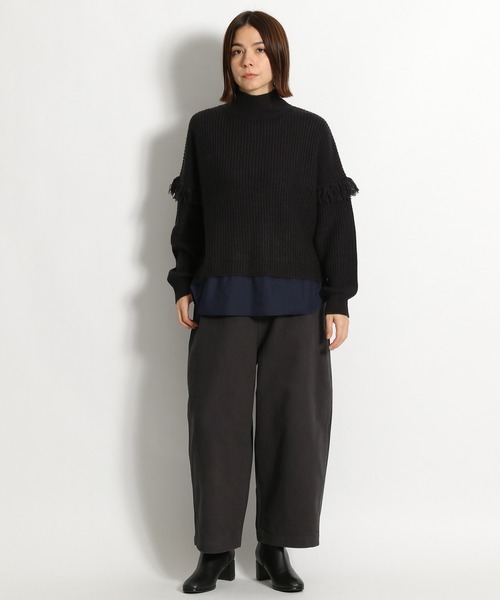 niko and...（ニコアンド）の「起毛アソート柄コクーンパンツ（その他パンツ・レディース・レッド/セージグリーン/モカ/チャコール・MEDIUM/LARGE）」の5枚目の写真