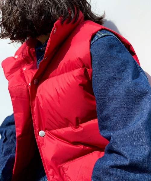 CLAMP（クランプ）の「CLAMP/クランプ/Down vest（lartge fit)（ベスト・メンズ・ブラック/ブラウン/レッド・3）」の7枚目の写真