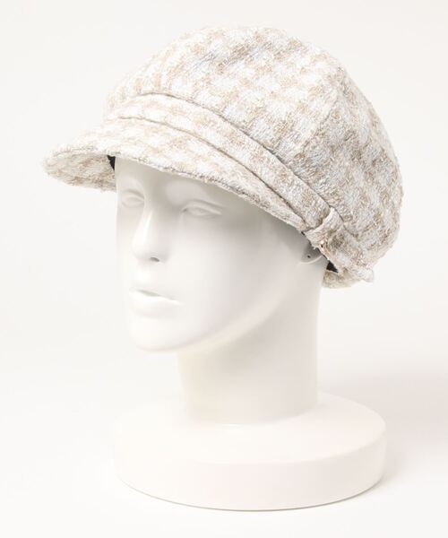 PAUL&JOE（ポールアンドジョー）の「ベルト巻きキャスケット（キャスケット・レディース・ブラック/ベージュ/ピンク・M）」の3枚目の写真