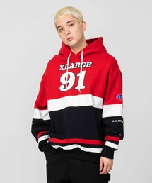 XLARGE | TEAM PANELED HOODED SWEAT(パーカー)