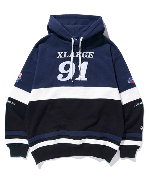 XLARGE パーカー XL ネイビー XLARGE 「XLARGE」 ジップアップパーカー S ネイビー メンズ