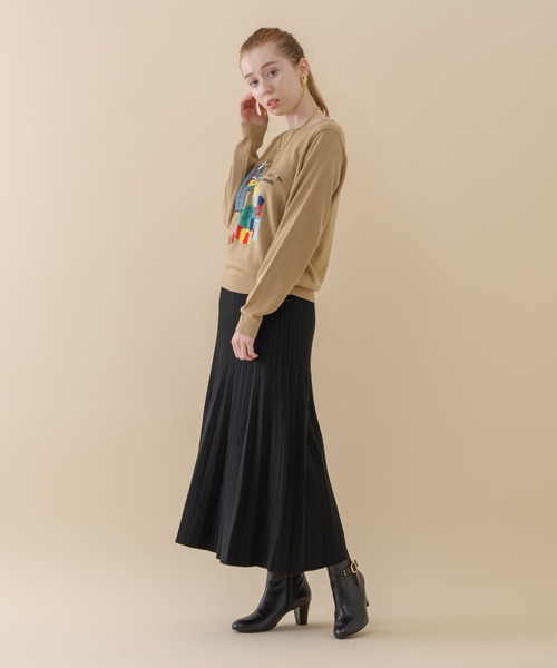 ROSIEE（ロージー）の「ROSIEE パリジェンヌインターシャニット（ニット/セーター・レディース・チャコールグレー/ベージュ/パープル・FREE）」の20枚目の写真