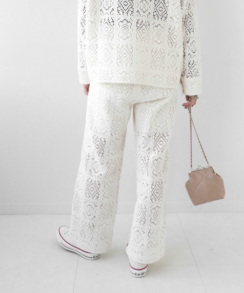 JOURNAL STANDARD relume（ジャーナルスタンダード　レリューム）の「ブロックレースパンツ◆（その他パンツ・レディース・ナチュラル・36/38）」の11枚目の写真