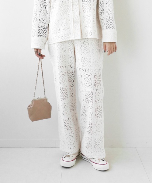 JOURNAL STANDARD relume（ジャーナルスタンダード　レリューム）の「ブロックレースパンツ◆（その他パンツ・レディース・ナチュラル・36/38）」の15枚目の写真