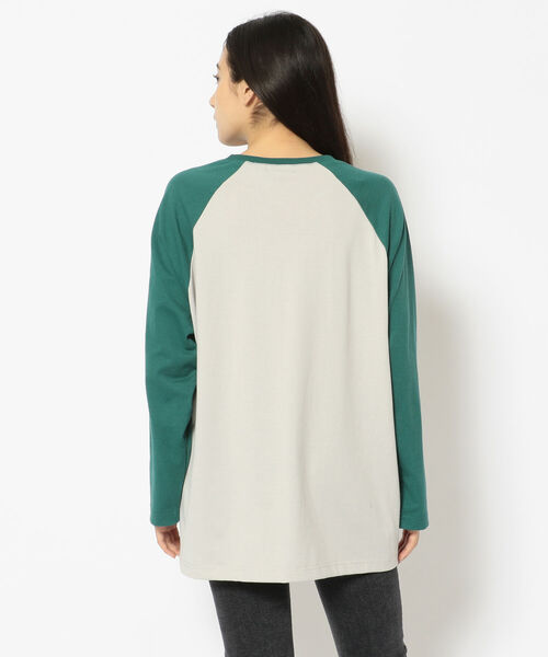 AVIREX（アヴィレックス）の「【直営店限定】AVIREX USA75 RAGLAN L/S T-SHIRT/ ラグラン長袖ティーシャツ / アヴィレックス（Tシャツ/カットソー・レディース・ブラック/グリーン/その他5・FREE）」の5枚目の写真