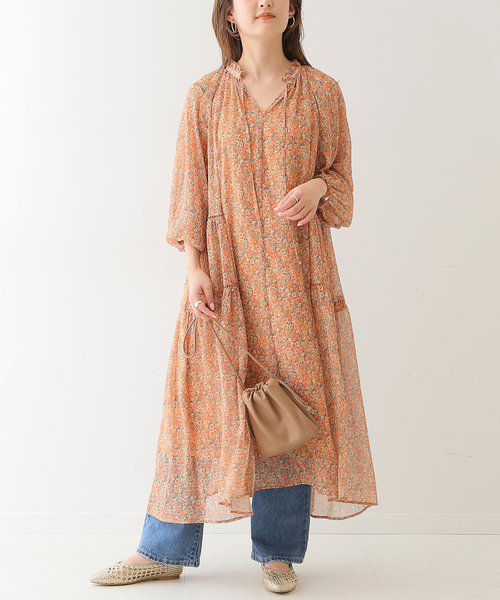 SLOBE IENA◾️FLOWER PRINT ワンピース SLOBE IENA（スローブイエナ）の「SPRINTEX Water flower