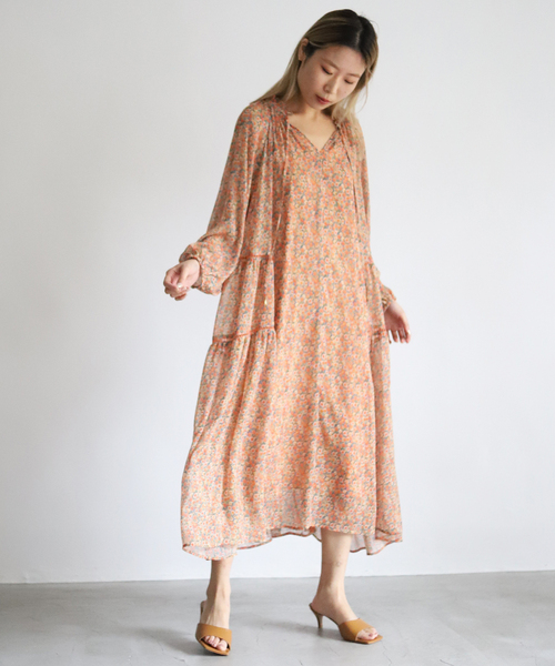 SLOBE IENA（スローブイエナ）の「SPRINTEX Water flower ワンピース