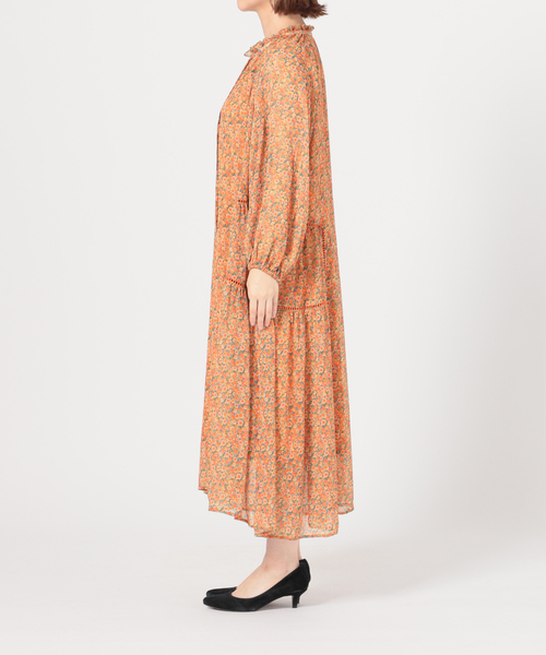 SLOBE IENA◾️FLOWER PRINT ワンピース SLOBE IENA｜《WEB限定/追加4予約》FLOWER PRINT ワンピース