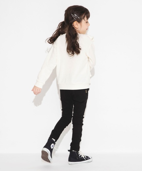 BRANSHES（ブランシェス）の「フリルトレーナー（スウェット・キッズ・ピンク/アイボリー・150/90/100/110/120/130/140）」の17枚目の写真
