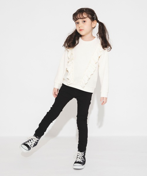 BRANSHES（ブランシェス）の「フリルトレーナー（スウェット・キッズ・ピンク/アイボリー・150/90/100/110/120/130/140）」の14枚目の写真