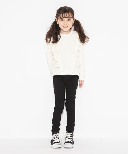 BRANSHES（ブランシェス）の「フリルトレーナー（スウェット・キッズ・ピンク/アイボリー・150/90/100/110/120/130/140）」の15枚目の写真