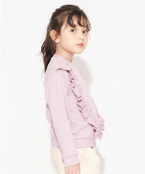 BRANSHES（ブランシェス）の「フリルトレーナー（スウェット・キッズ・ピンク/アイボリー・150/90/100/110/120/130/140）」の20枚目の写真