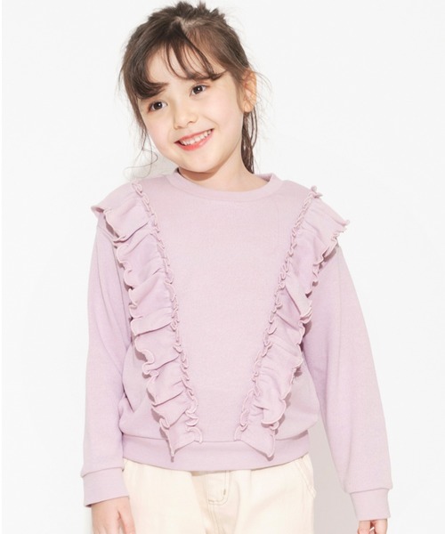 BRANSHES（ブランシェス）の「フリルトレーナー（スウェット・キッズ・ピンク/アイボリー・150/90/100/110/120/130/140）」の18枚目の写真