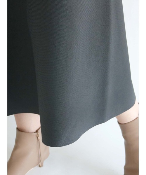 Te chichi（テチチ）の「ニットフレアスカート（セットアップ可能）（スカート・レディース・チャコール/モカ・ﾌﾘ-）」の10枚目の写真