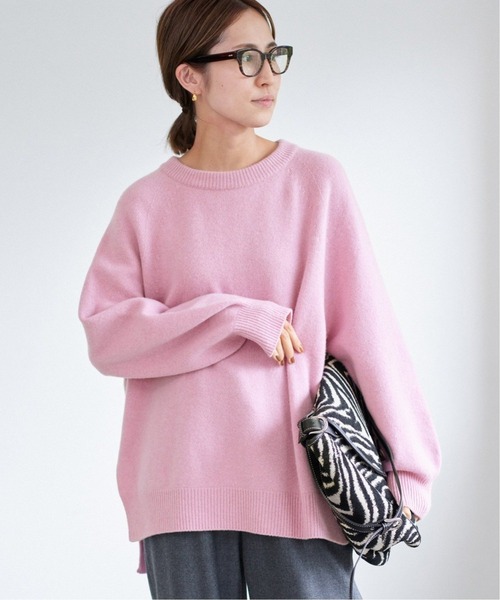 ラグランスリーブワイドプルオーバー3◇（ニット/セーター