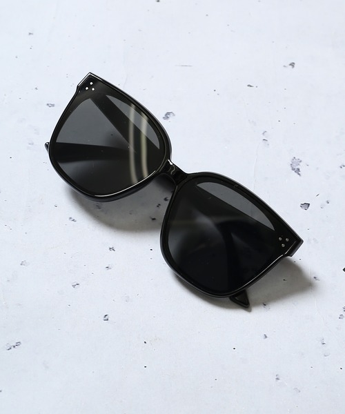 SPINNS（スピンズ）の「ビッグキャットアイ サングラス/太フレーム/UVカット/ユニセックス（サングラス・メンズ・ブラック/グリーン・ONESIZE）」の14枚目の写真