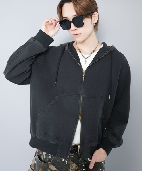 SPINNS（スピンズ）の「ビッグキャットアイ サングラス/太フレーム/UVカット/ユニセックス（サングラス・メンズ・ブラック/グリーン・ONESIZE）」の19枚目の写真