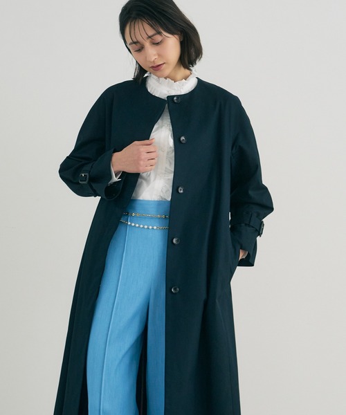 ANAYI(アナイ)の「デニムライクセミフレアパンツ(その他パンツ・レディース・ライトブルー/ダークインディゴブルー・38/36)」の14枚目の写真