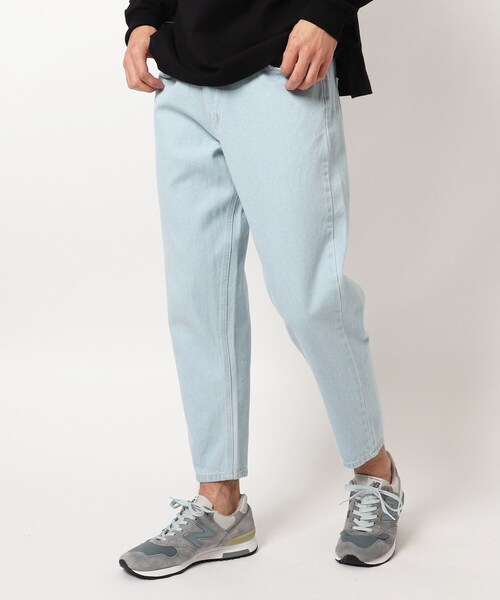 BASECONTROL（ベースコントロール）の「◆コットンデニム スリムシルエットパンツ（デニムパンツ・メンズ・チャコールグレー/ライトブルー/ブラック/ネイビー/サックスブルー/ブルー/ブルー系・02/03/04）」の5枚目の写真