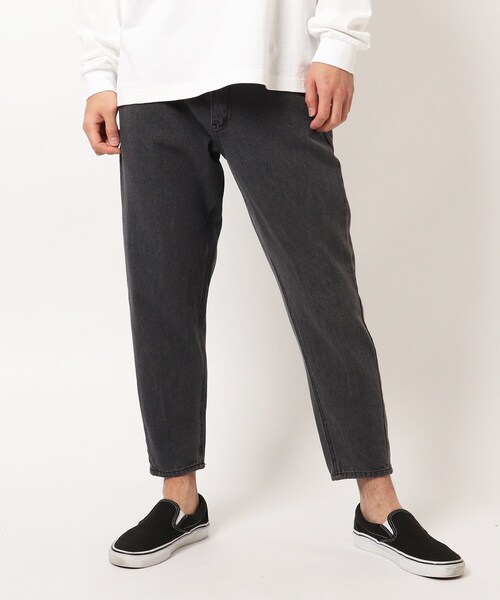 BASECONTROL（ベースコントロール）の「◆コットンデニム スリムシルエットパンツ（デニムパンツ・メンズ・チャコールグレー/ライトブルー/ブラック/ネイビー/サックスブルー/ブルー/ブルー系・02/03/04）」の2枚目の写真