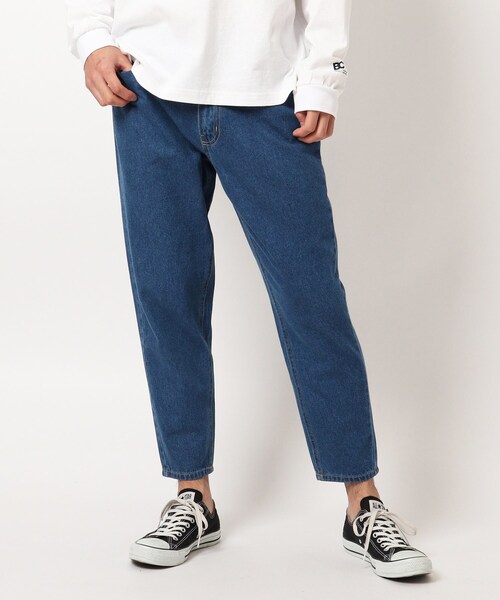 BASECONTROL（ベースコントロール）の「◆コットンデニム スリムシルエットパンツ（デニムパンツ・メンズ・チャコールグレー/ライトブルー/ブラック/ネイビー/サックスブルー/ブルー/ブルー系・02/03/04）」の6枚目の写真