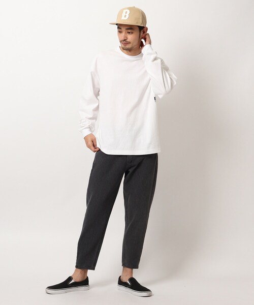 BASECONTROL（ベースコントロール）の「◆コットンデニム スリムシルエットパンツ（デニムパンツ・メンズ・チャコールグレー/ライトブルー/ブラック/ネイビー/サックスブルー/ブルー/ブルー系・02/03/04）」の16枚目の写真