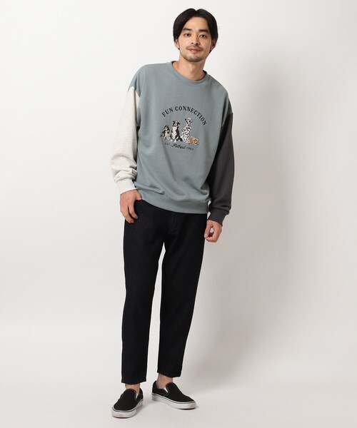 BASECONTROL（ベースコントロール）の「◆コットンデニム スリムシルエットパンツ（デニムパンツ・メンズ・チャコールグレー/ライトブルー/ブラック/ネイビー/サックスブルー/ブルー/ブルー系・02/03/04）」の17枚目の写真