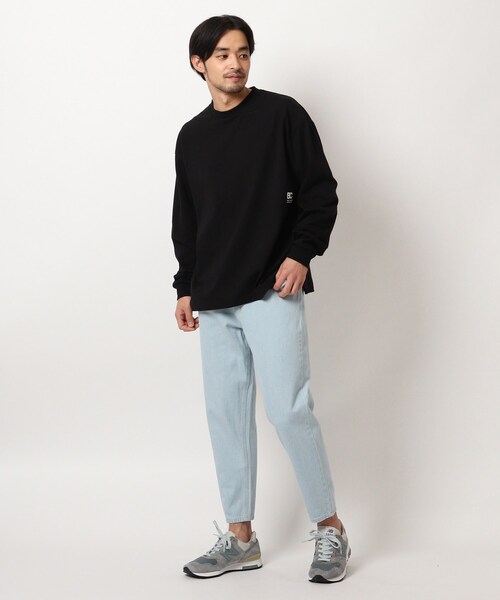 BASECONTROL（ベースコントロール）の「◆コットンデニム スリムシルエットパンツ（デニムパンツ・メンズ・チャコールグレー/ライトブルー/ブラック/ネイビー/サックスブルー/ブルー/ブルー系・02/03/04）」の18枚目の写真