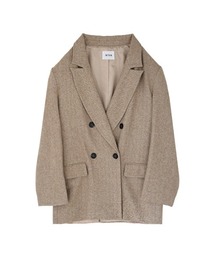 ACYM（アシーム）の「Herringbone check ジャケット（ノーカラー