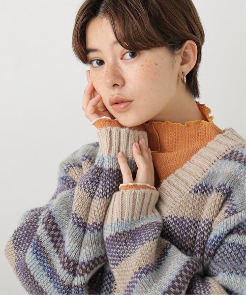 DOUBLE NAME(ダブルネーム)の「前後2WAY配色メロープルオーバー(Tシャツ/カットソー・レディース・ブラック/オレンジ/グリーン/キナリ・FREE)」の4枚目の写真