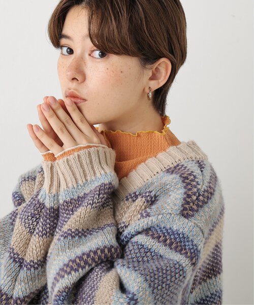 DOUBLE NAME(ダブルネーム)の「前後2WAY配色メロープルオーバー(Tシャツ/カットソー・レディース・ブラック/オレンジ/グリーン/キナリ・FREE)」の12枚目の写真