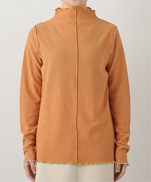 DOUBLE NAME(ダブルネーム)の「前後2WAY配色メロープルオーバー(Tシャツ/カットソー・レディース・ブラック/オレンジ/グリーン/キナリ・FREE)」の17枚目の写真