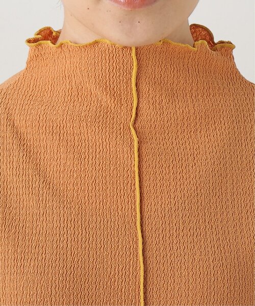 DOUBLE NAME(ダブルネーム)の「前後2WAY配色メロープルオーバー(Tシャツ/カットソー・レディース・ブラック/オレンジ/グリーン/キナリ・FREE)」の21枚目の写真