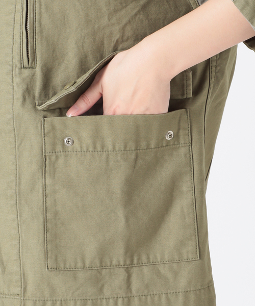 SLOBE IENA（スローブイエナ）の「TYPE F2 ミリタリージャケット◆（ミリタリージャケット・レディース・カーキ/ナチュラル・FREE）」の4枚目の写真