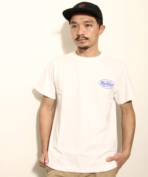 ROTAR(ローター)の「ROQ LOGO Tee(Tシャツ/カットソー・メンズ・ホワイト/ライトオリーブ/ブルー系その他/スミクロ・SMALL/MEDIUM/LARGE/X-LARGE)」の2枚目の写真