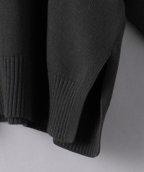 UNITED ARROWS（ユナイテッドアローズ）の「＜UNITED ARROWS＞C/N サイドスリット ニット W（ニット/セーター・レディース・オフホワイト/ピンク/ダークグレー・FREE）」の17枚目の写真