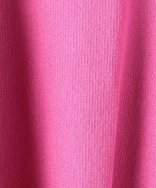 UNITED ARROWS（ユナイテッドアローズ）の「＜UNITED ARROWS＞C/N サイドスリット ニット W（ニット/セーター・レディース・オフホワイト/ピンク/ダークグレー・FREE）」の22枚目の写真